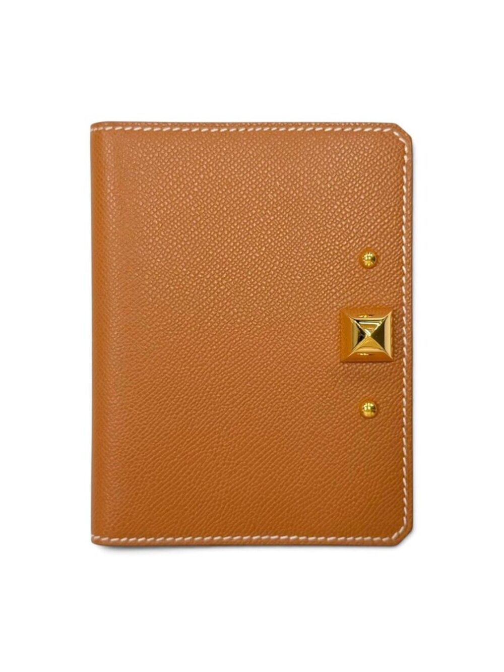 Hermes Medor Card Case Veau Madame Gold Bifold Business